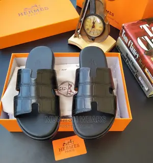 Hermes Leather Slipers