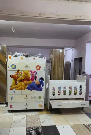 A Quality Baby Cot and Wardrobe