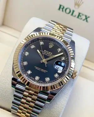 Original ROLEX DATE JUST Silver Gold Available in Store