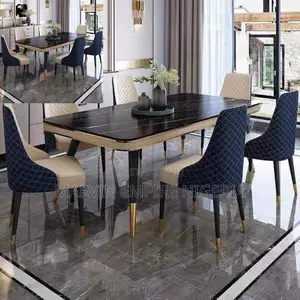 Marble Dinning Table With 6 Chairs