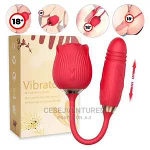 Telescopic Dildo Rose Toy Clit Sucking Vibrator