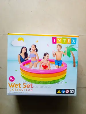 Intex 3kids Swim Pool With Pump 4rings Is Available