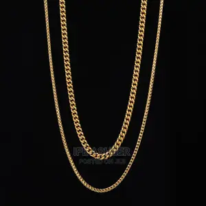 Navel Length Unisex Neck Chain - Gold
