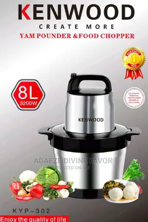 Kenwood KYP-302 8L 3200W Yam Pounder and Food Chopper