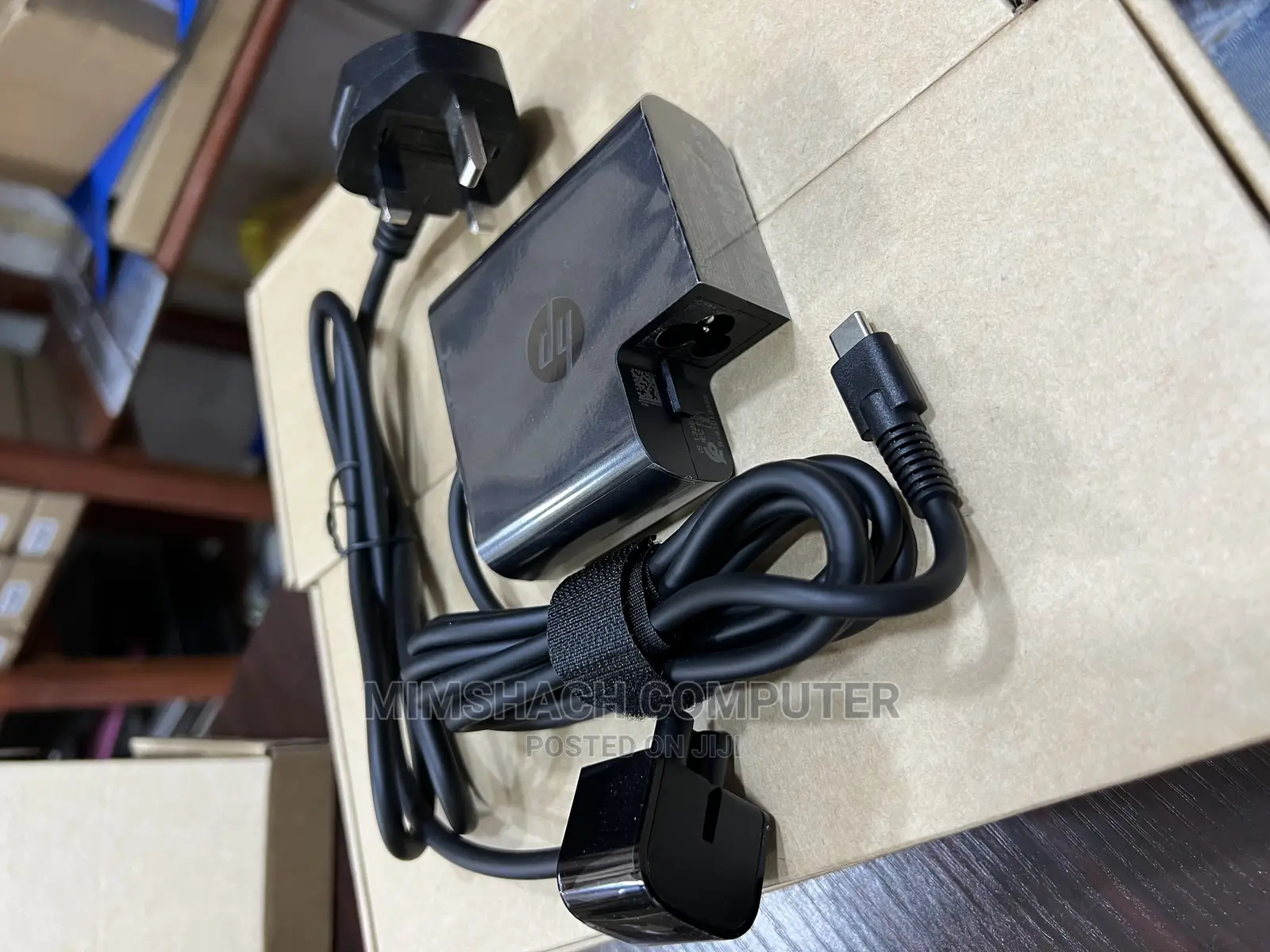 Hp Square Shape 65wh Type C Charger