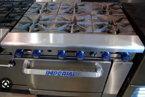 Stainless Steel London Used 6burner Gas Cooker With Oven.