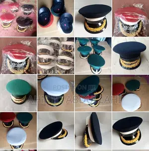 Police Cap With Flower/ Security Cap