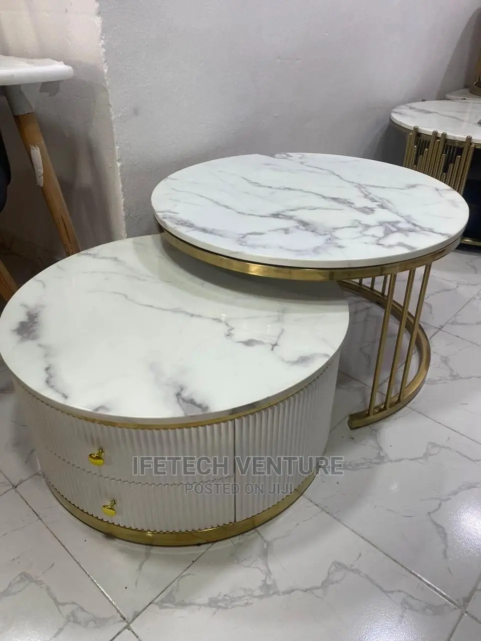 2 in 1 Luxury Marble Table