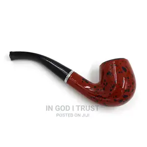 Smoking Set Ebony Wood Smoking Pipe Handmade Brown Tobacco
