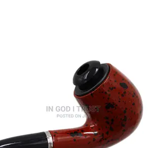 Smoking Set Ebony Wood Smoking Pipe Handmade Brown Tobacco
