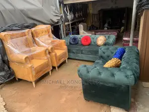 Modern 7 Seater Living Room Fabric Made Sofa Chair.