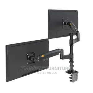 Modern Dual Arm Monitor Desktop Stand