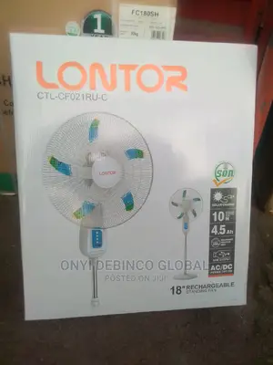 Lontor 18 Inches Rechargeable Standing Fan