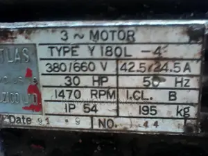 Electric Motor 30 Hp (22 Kw)
380/660v