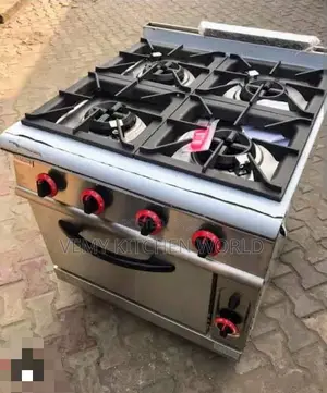 Gas 4 Burner and Oven Industrial