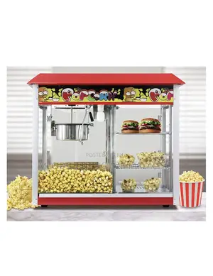 Popcorn Maker With Side Warming Showcase/Popcorn Machine