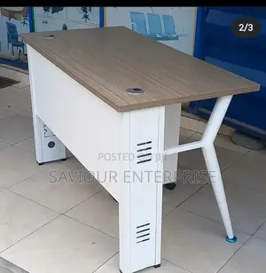 Metal Executive Office Table With Mobile Drawer