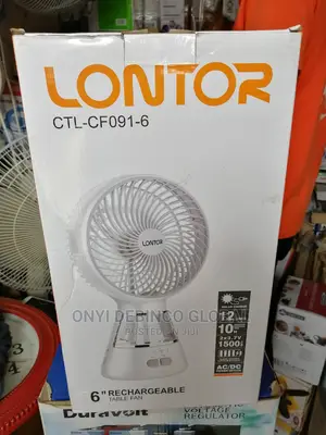 Lontor Mini Table Fan With Lamp 6 Inches