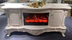 Royal TV Stand With Fire Display