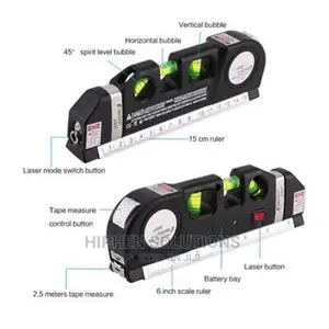 Laser Spirit Level Line Tape Measurement Lazer Leveling Wall