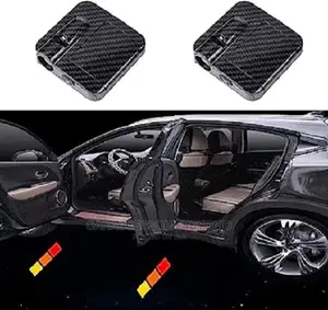 2pcs Car Wireless Door Welcome Light,Car Door Logo Lights