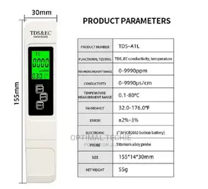 TDS Meter Water Quality Detector EC Test Pen Water