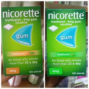 Nicorette Fruitfusion Freshmint Gum * 4mg by 105 Pieces