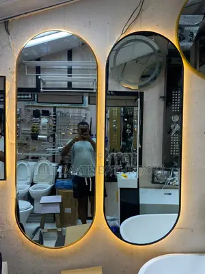 Black and Gold Frame Large Mirror