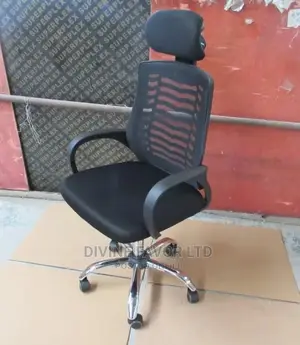 Swivel Office Chair With Headrest for Staff Use.
