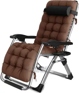 Reclining Foldable Chair Brown