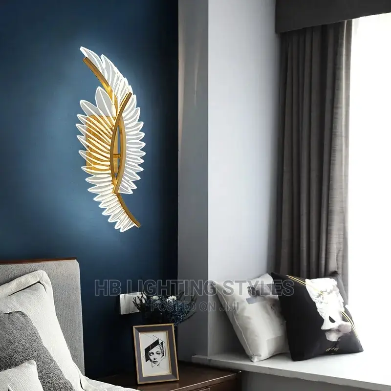 LED Feather Wall Light
