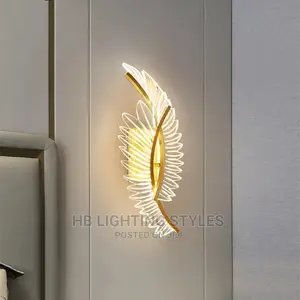 LED Feather Wall Light