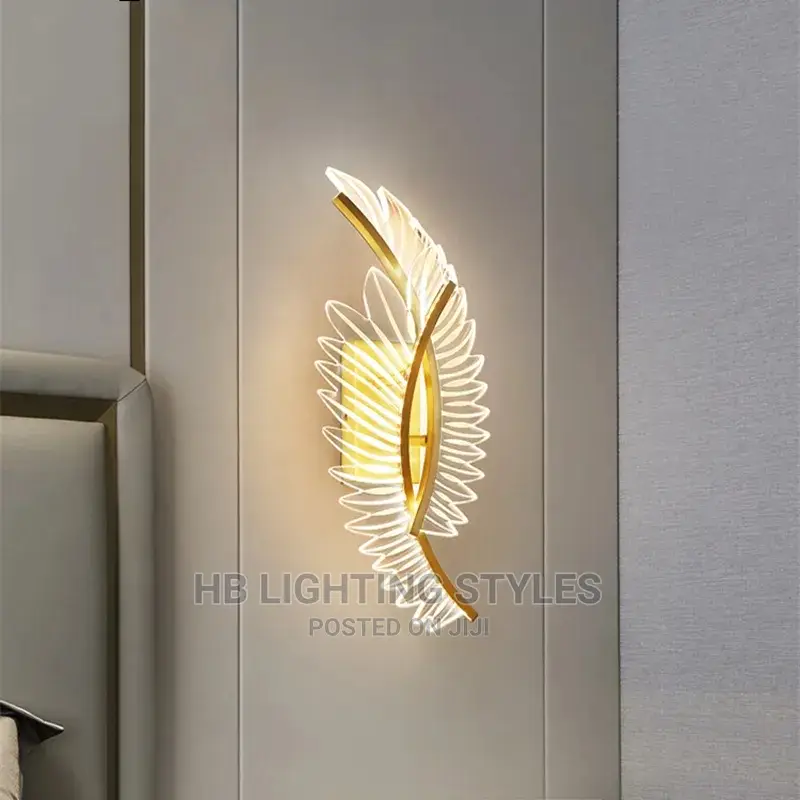 LED Feather Wall Light