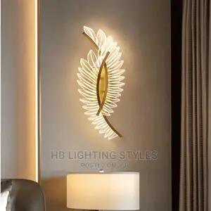 LED Feather Wall Light