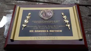 Wooden Award Plaque C59