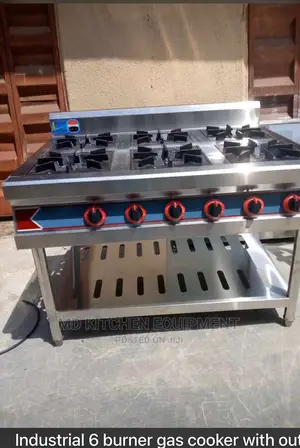 Industrial 6 Burna Gas Cooker