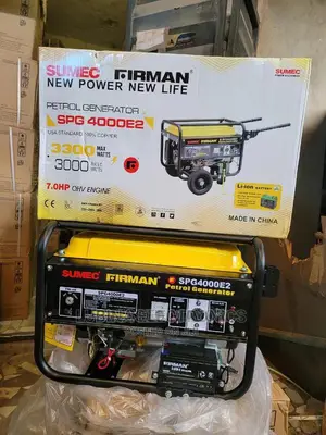 Brand New Sumec Fireman(Spg4000e2)3.5kva Generator/💯 Copper
