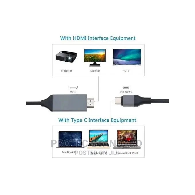 Type C to Hdmi Cable (Length 2.0m)