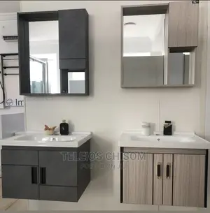 Mirror And Cabinet With Shelve
