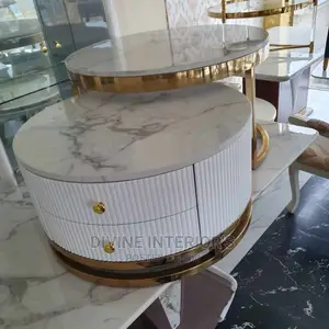 Marble Center Table With Drawers
