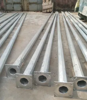 8meters Hot Deep Galvanized Pole