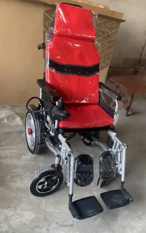 Motorized Red Color Wheelchair