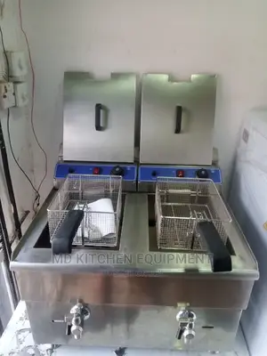 Deep Double Basket Gas Fryer (20+20) 40 Liter