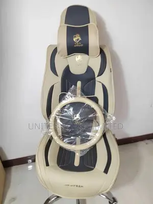 Ferrari Leather Seat Cover Milk And Black