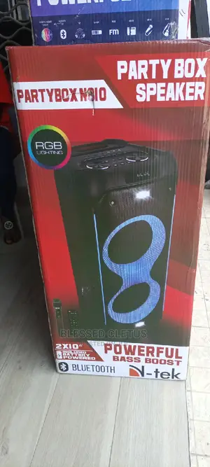 N-Tek Party Box N810 Music System With Wireless Mic