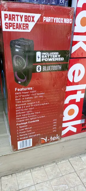 N-Tek Party Box N810 Music System With Wireless Mic