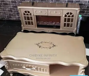 Brand New and Top Quality Fire Place Tv Stand With Table