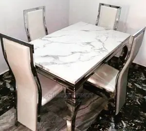 Imported Quality Marble Dining Table by 4 Seater