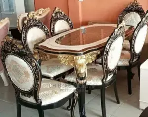Imported Quality Marble Dining Table by 6 Seater