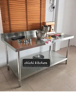 Work Table Stainless Steel 6ft With Back Splash